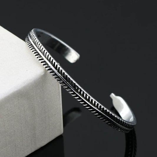 Fashion Gothic Dragon Head Bracelet โ Viking-Inspired Open Cuff for Men & Couples