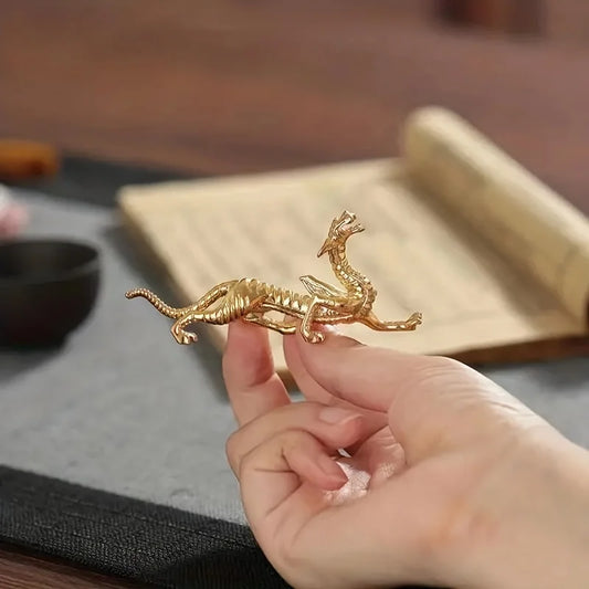 Metal Gold Dragon Incense Stick Burner
