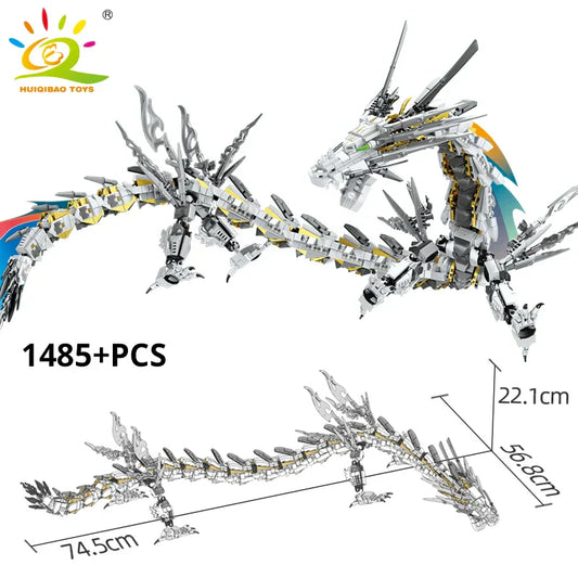 White Dragon Model Building Blocks
