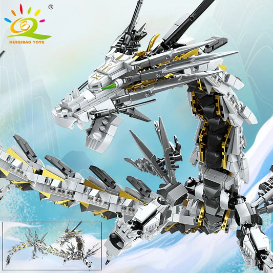 White Dragon Model Building Blocks