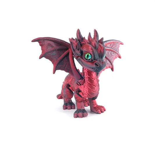 3D Printed Articulated Demon Dragon – Dragon Fidget Toy & Desktop Ornament Figurine
