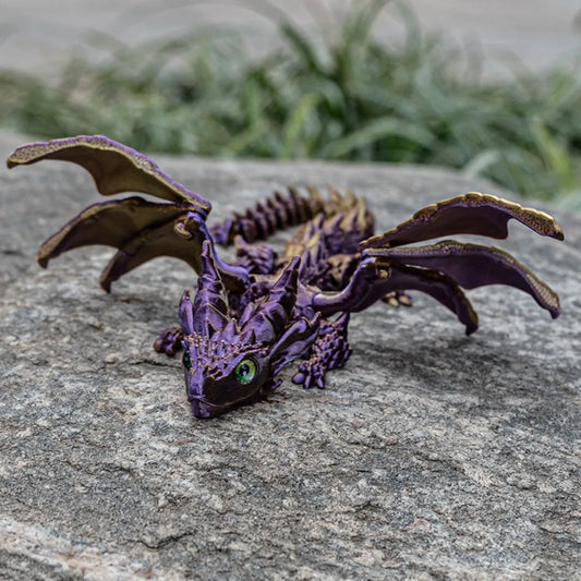3D Printed Flying Western Dragon Toy