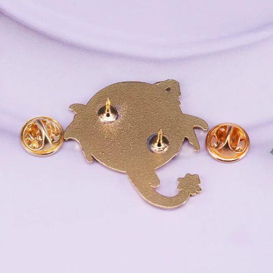 Fourth Wing Enamel Dragon Lapel Pin – Fantasy Bookish Gold Metal Brooch