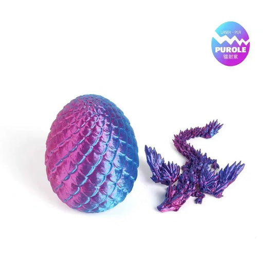 3D Printed Jointed Winged Dragon Figurine