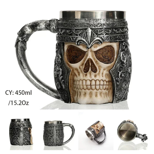 Retro Dragon Resin Stainless Steel Beer Mug