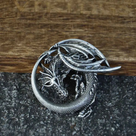 Nostalgia Goth Swedish Dragon Brooch